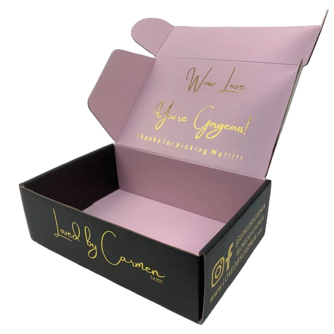 Fancy Gold Foil Cosmetic Box – Custom Logo Printed Cardboard Packaging with Free Design Service