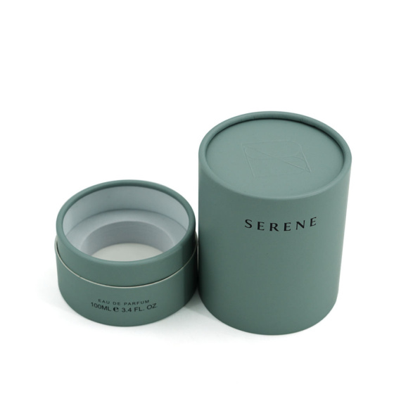 Custom Printed Cardboard Tube Box For Perfume Packaging Cylinder Gift Box
