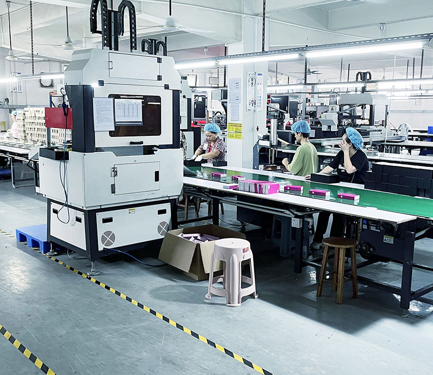 Fully automated mechanized packaging production line