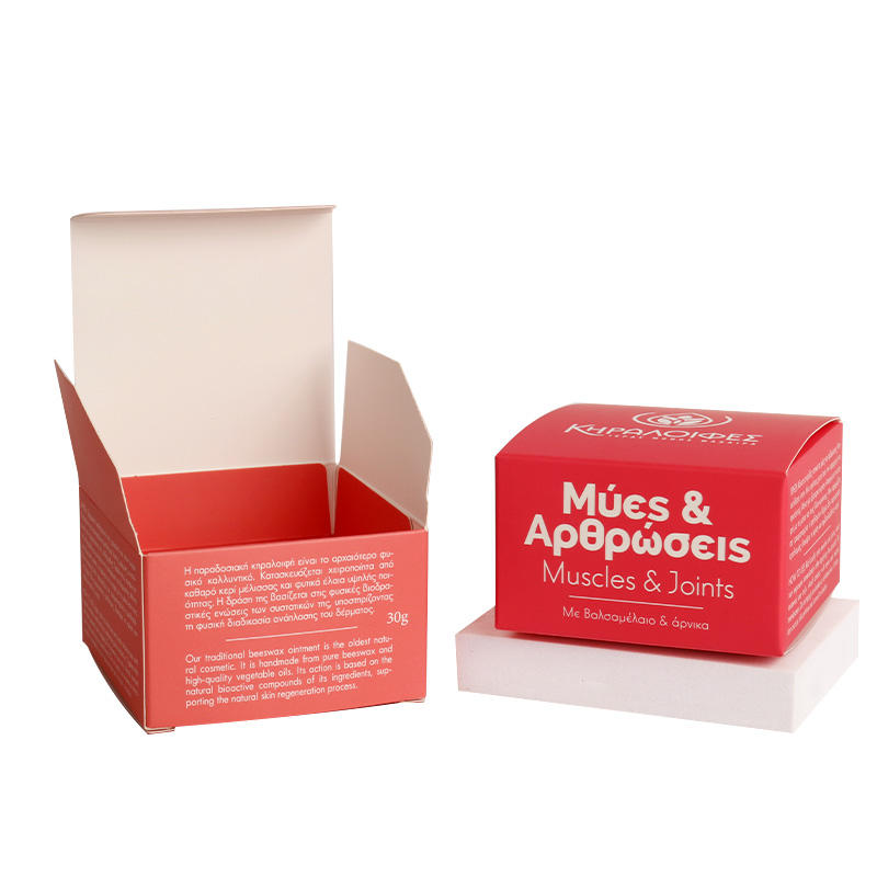 Custom Folding Face Cream Packaging Box Personalized Recyclable Paper Cardboard for Skincare Packaging