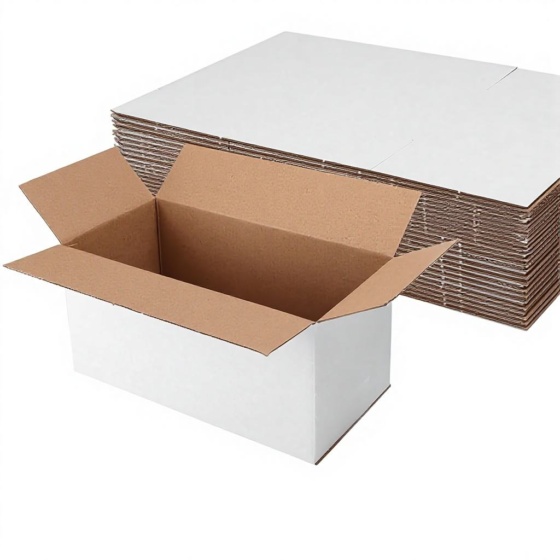 Custom White Corrugated Shipping Boxes Bulk Cardboard Mailing Packing Boxes
