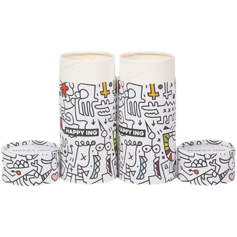 Custom Eco-Friendly Kraft Tube Box for Stationery & Color Pencils