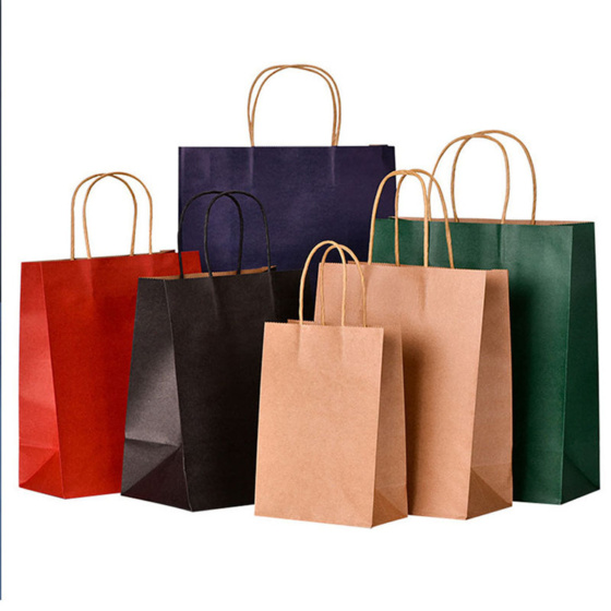 Custom Printing Kraft Paper Bag High Quality Durable Wholesale Shopping Bag