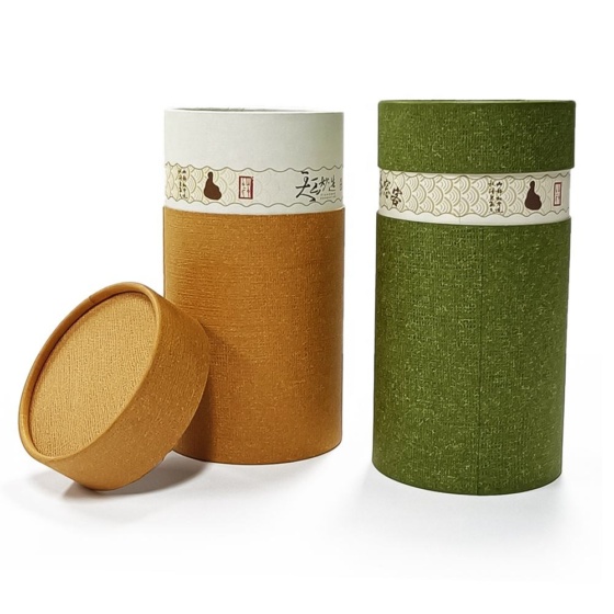 Eco-Friendly Custom Printed Kraft Paper Tube Box for Coffee & Tea Packaging