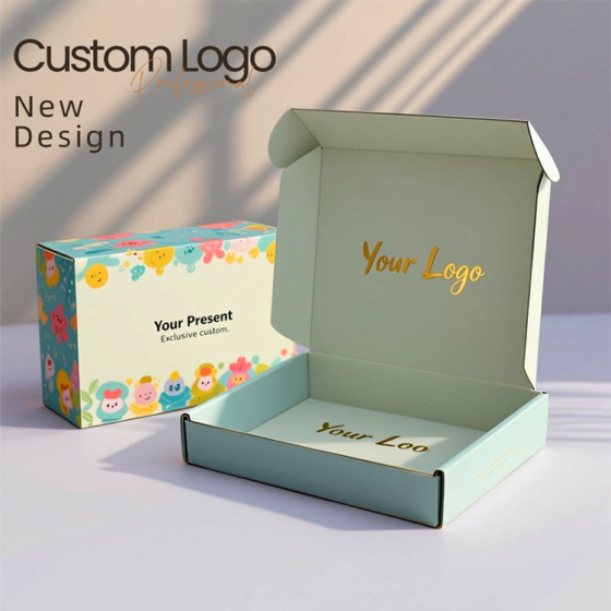 Folding Paper Box Packaging Manufacturer Custom Mystery Surprise Gift Box with Hot Stamping Logo