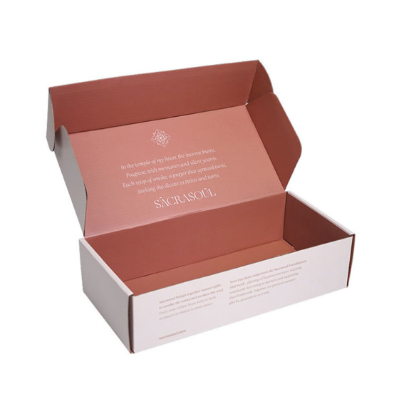 Foldable Packaging Box Custom Printed Corrugated Mailer Shipping Box For Jewelry Gift