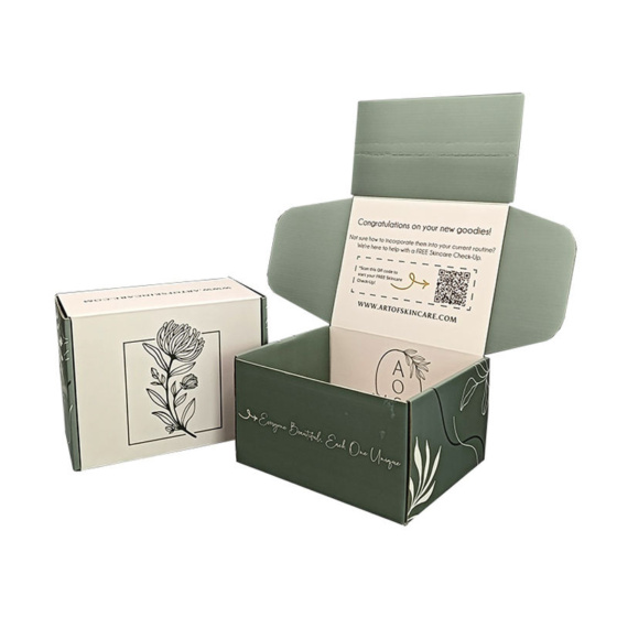 Custom cardboard shipping box packaging supplier Corrugated box design with tear strip