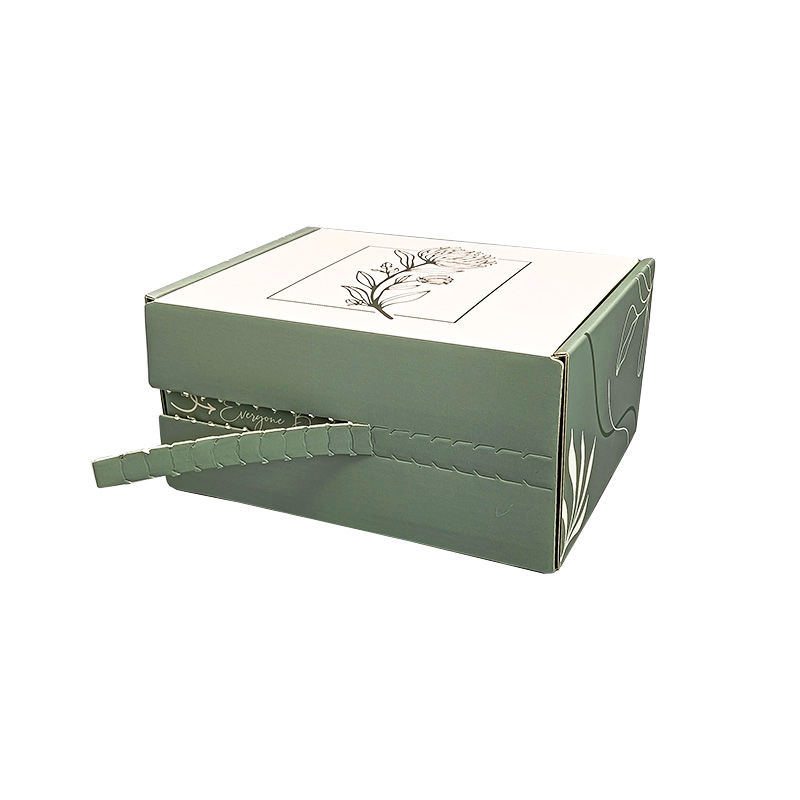 Custom cardboard shipping box packaging supplier Corrugated box design with tear strip
